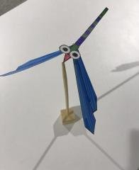 ものづくり「バランスとんぼをつくろう」