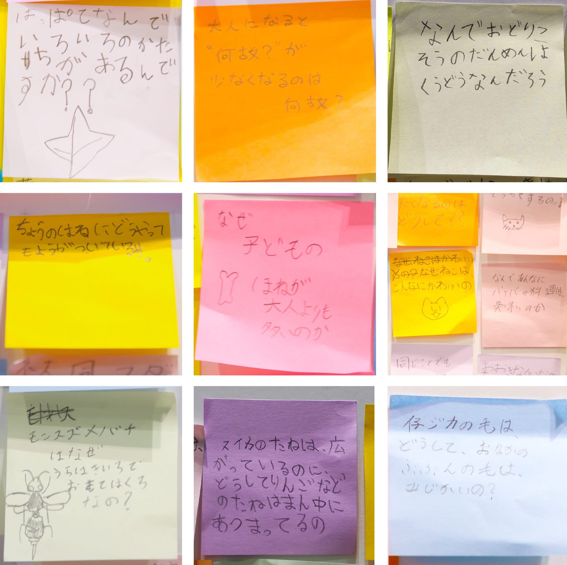 ふしぎを書き出す壁