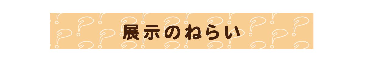 展示のねらい