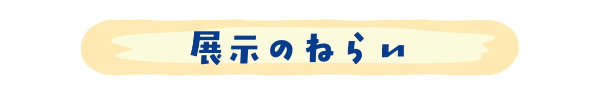 展示のねらい
