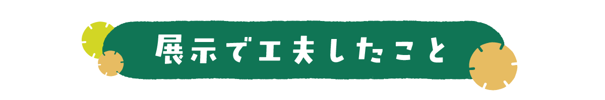 展示で工夫したこと